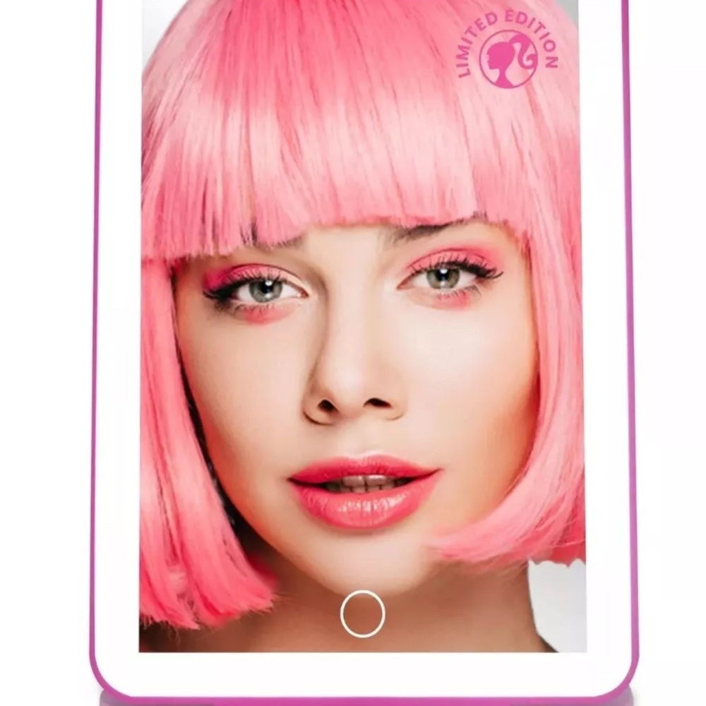 Impressions Vanity Barbie Touch Pad Mini LED Makeup Mirror for Purse, Ultra S...